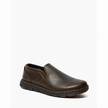 Dr Martens Férfi Rhodes Bőr Slip On Barna